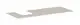 Hansgrohe-HG-Xevolos-E-Konsole-1370-550-mit-Ausschnitt-links-fuer-Aufsatzwaschtisch-geschliffen-500-480-Sandbeige-Matt-54205780 gallery number 1